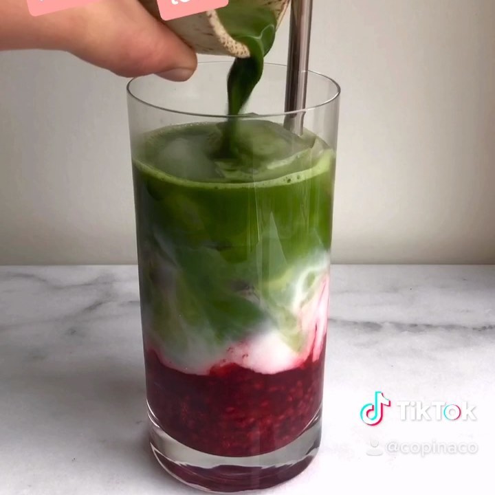 Iced Matcha Beauty Raspberry Tea