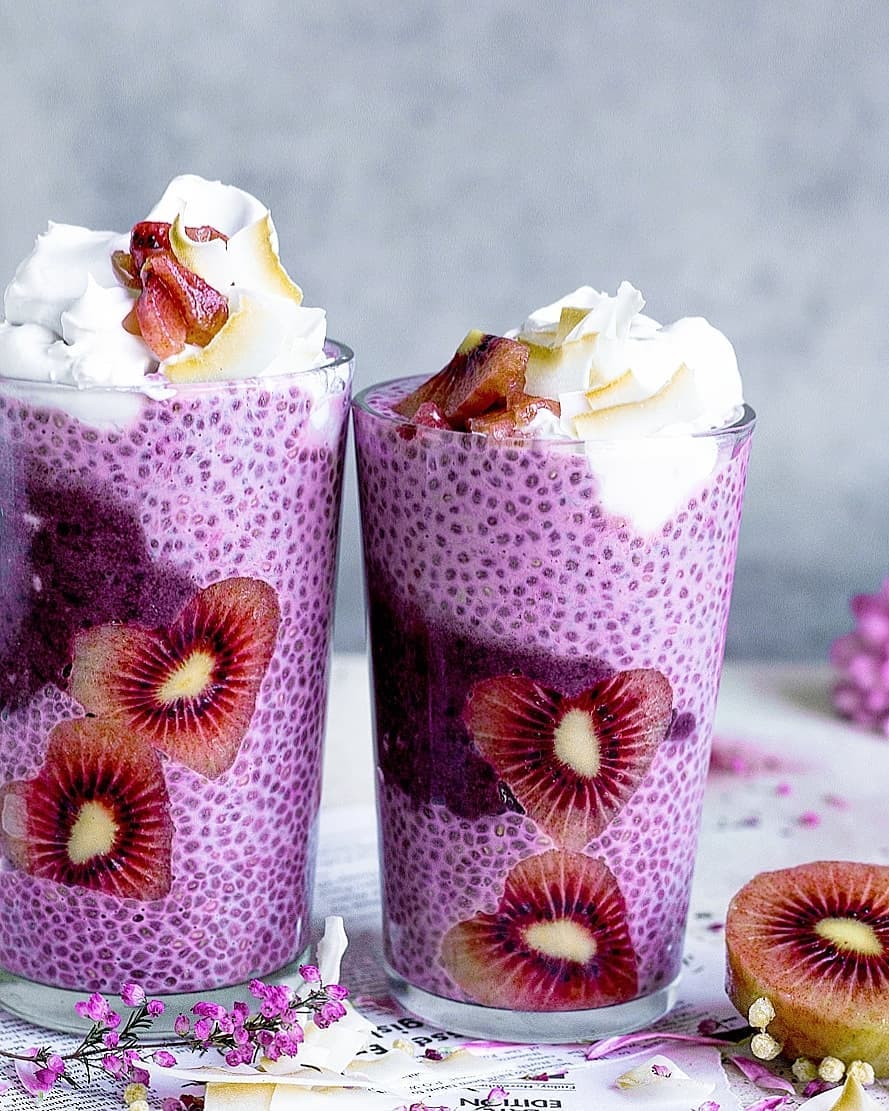 Healthy Beetroot Chia Pudding for Breakfast