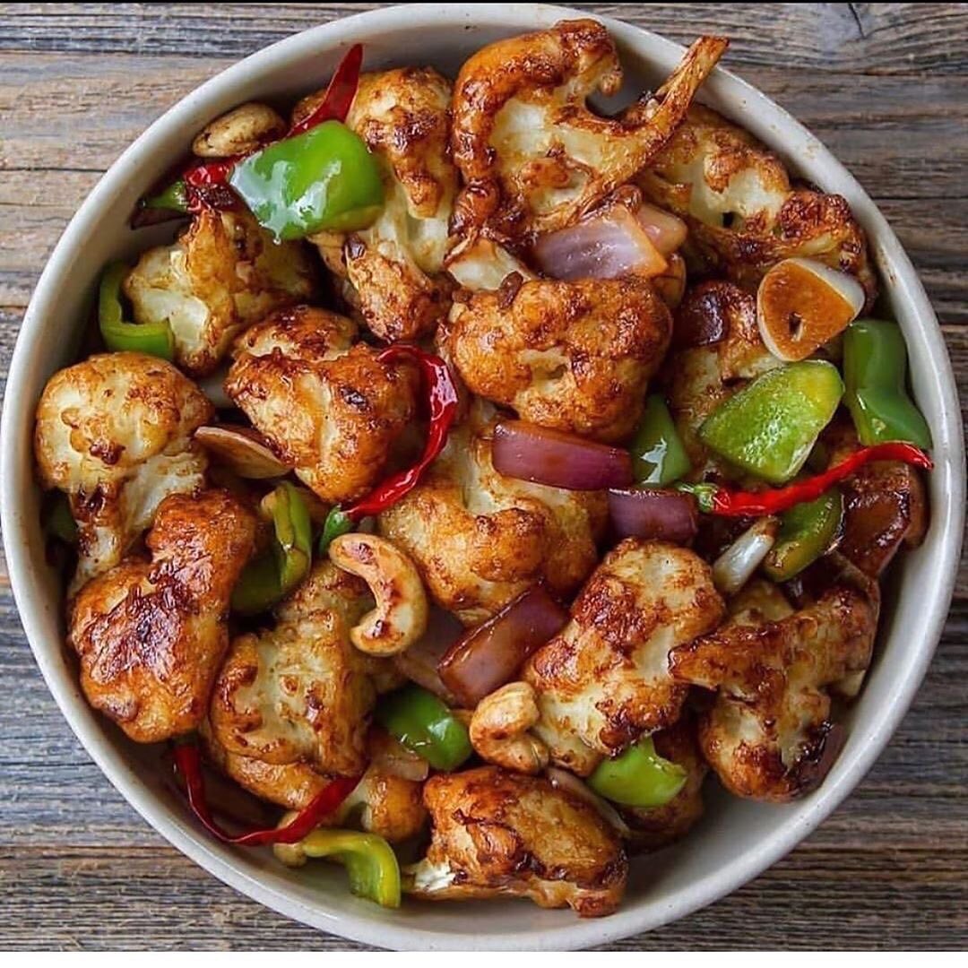 Vegan Kung Pao Cauliflower Stir Fry