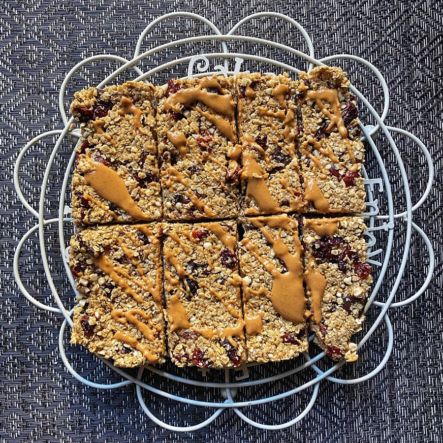 No Bake Cranberry Chocolate Nut Flapjacks