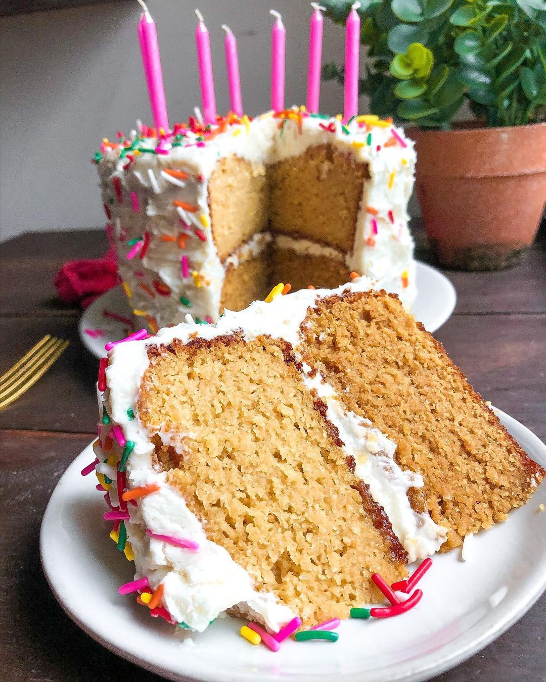 Vanilla and Lemon Birthday Cake