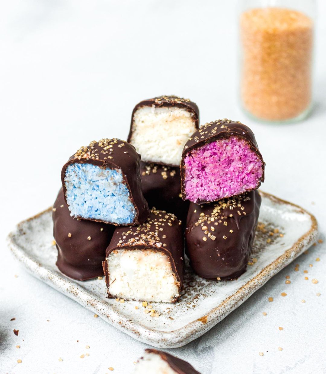 Vegan Rainbow Bounty Bars with Natural Superfoods
