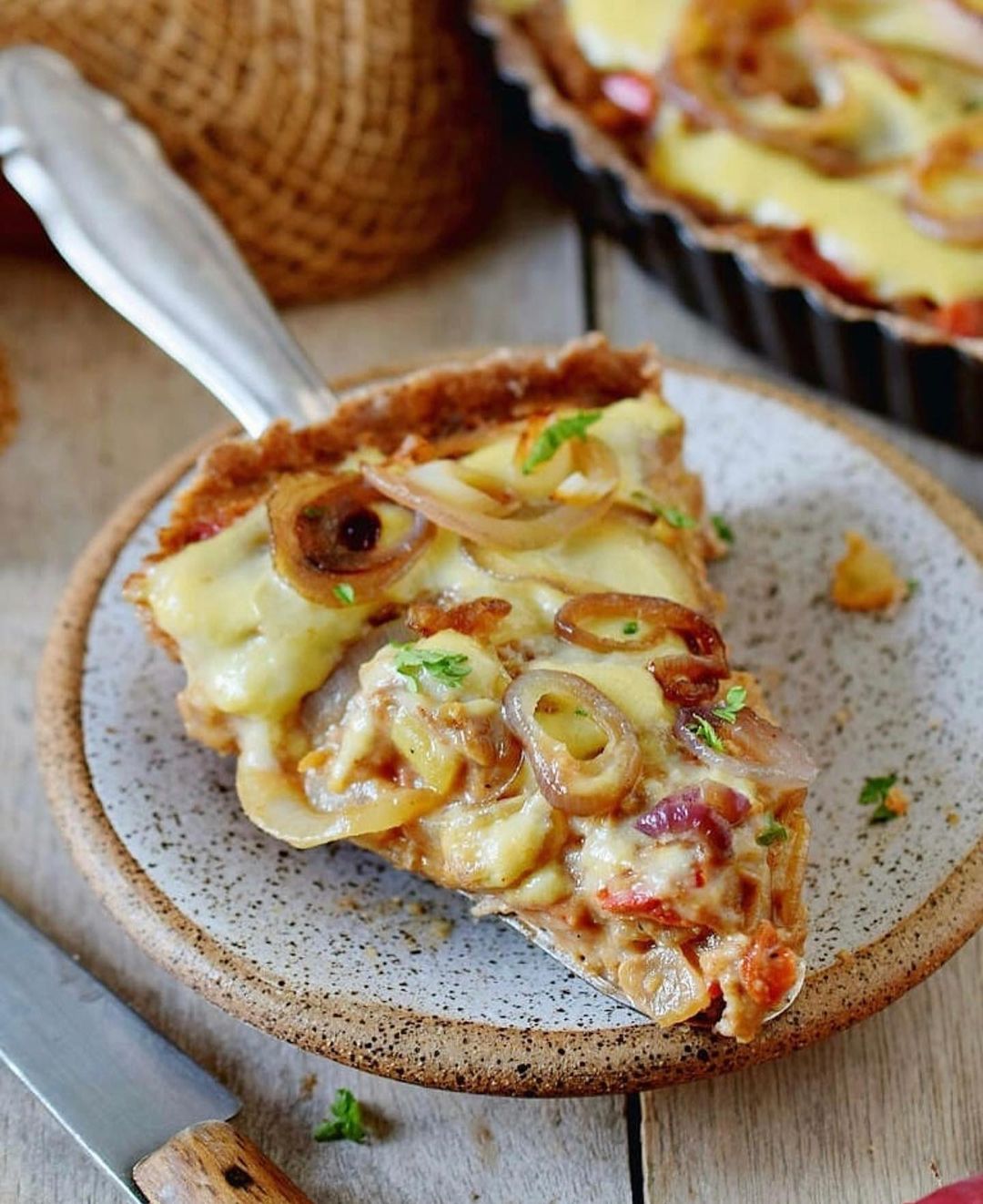 Vegan Gluten-Free Caramelized Onion Tart