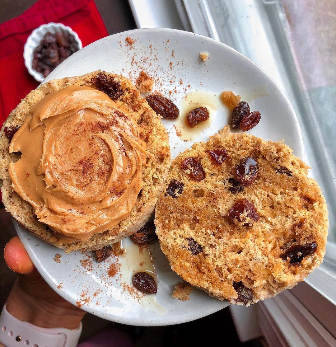 Cinnamon Raisin Microwave English Muffin