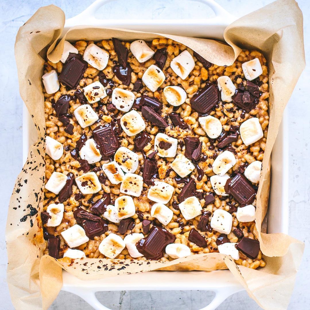 Peanut Butter S’mores Crispy Treats
