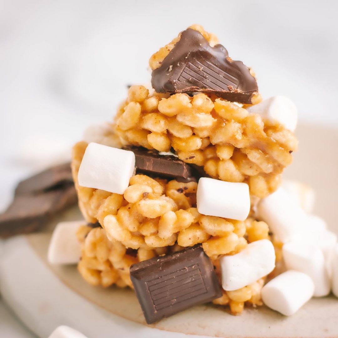 Peanut Butter S’mores Crispy Treats