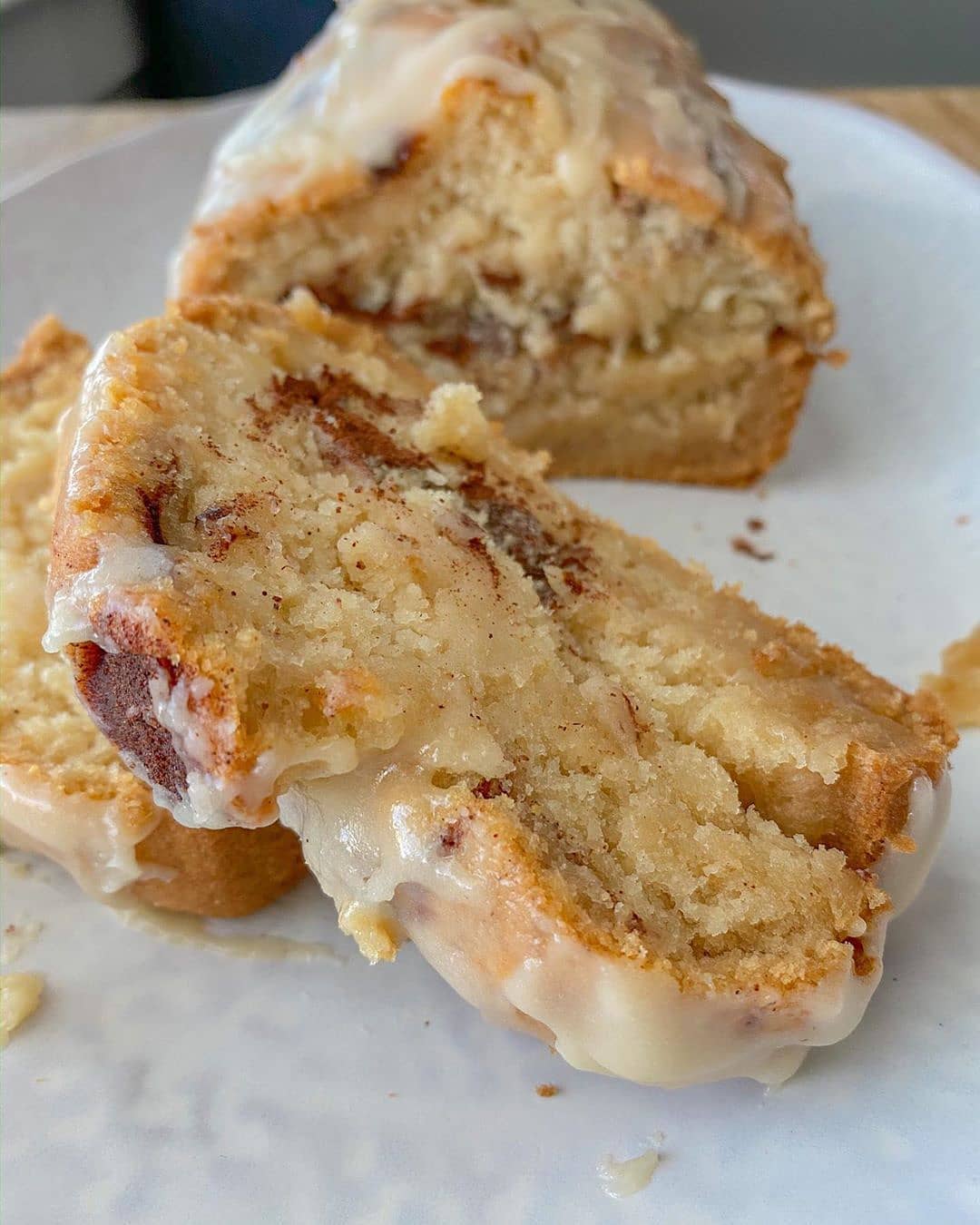 Vegan Gluten-Free Cinnamon Loaf with Icing