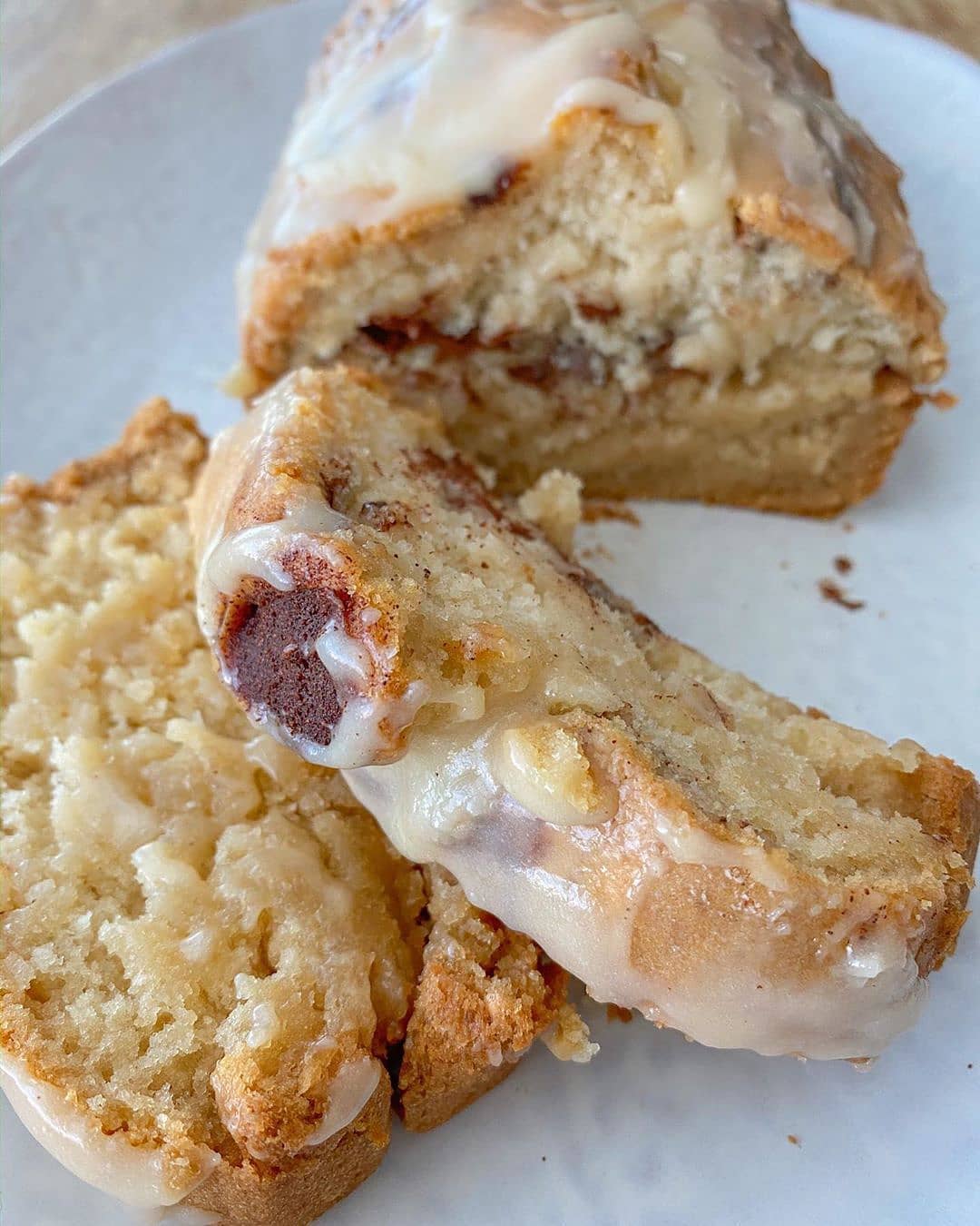 Vegan Gluten-Free Cinnamon Loaf with Icing