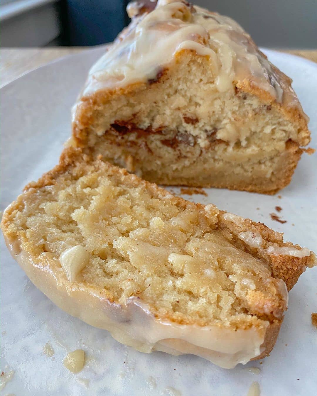 Vegan Gluten-Free Cinnamon Loaf with Icing