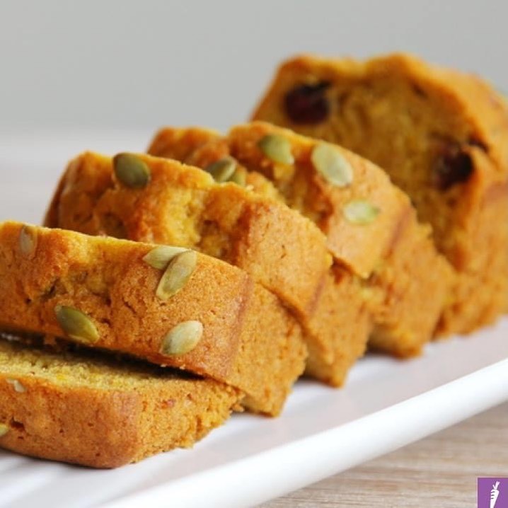 Raspberry and Pecan Pumpkin Loaf