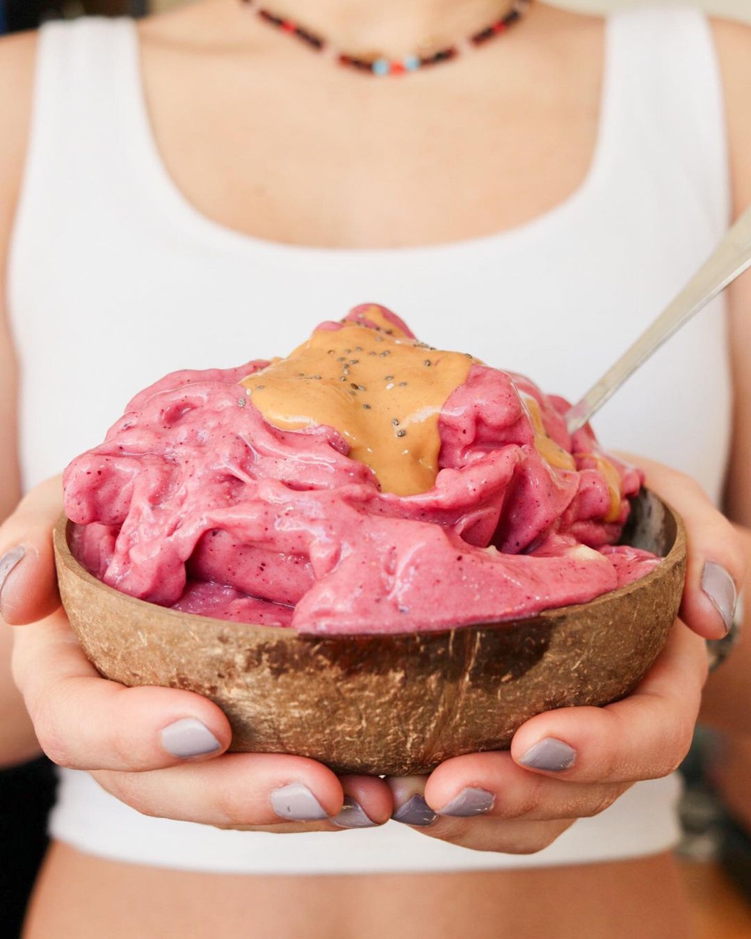 Homemade Strawberry Mango Banana Nice Cream