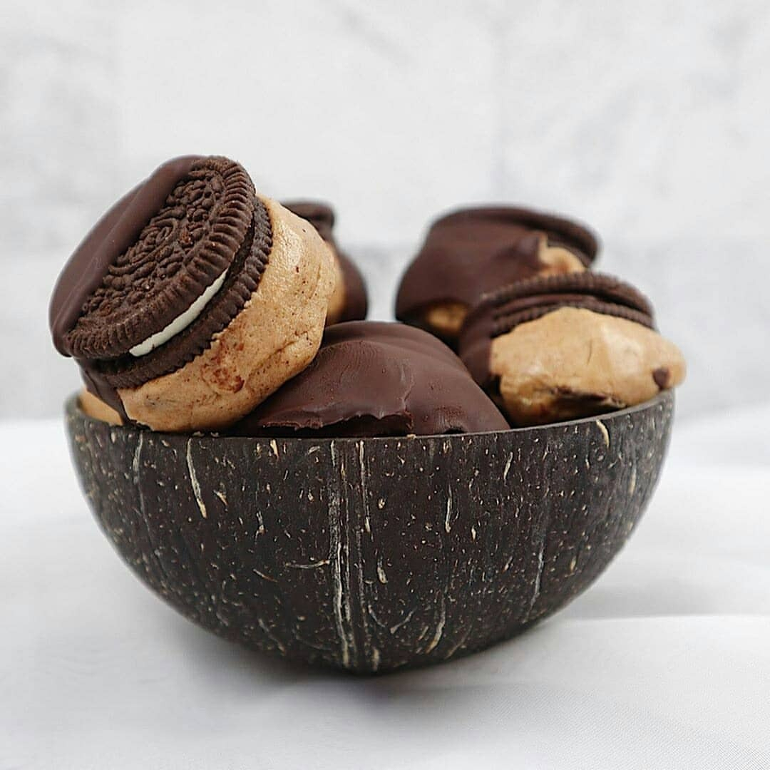 Vegan Double Choc Oreo Cookie Dough Bites