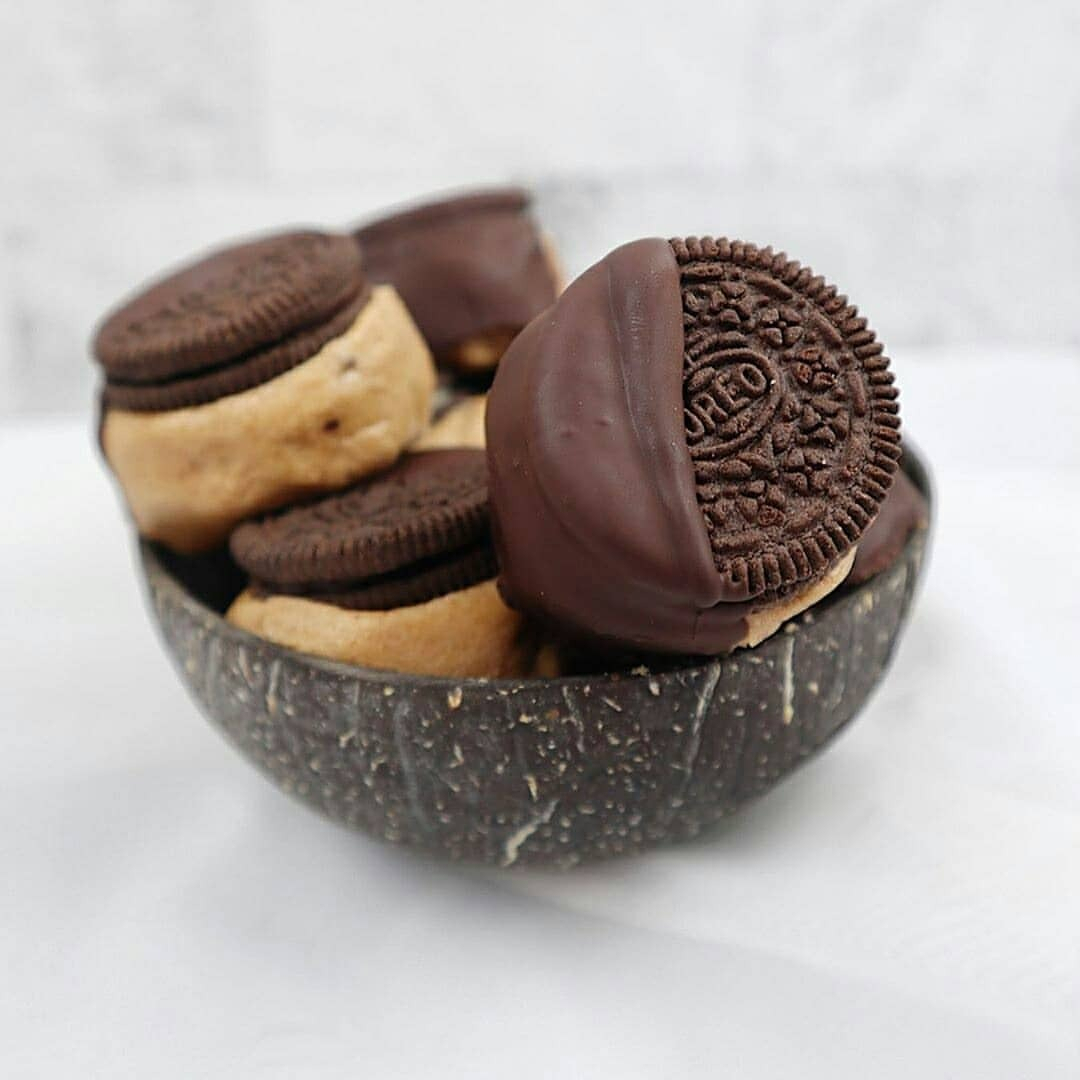Vegan Double Choc Oreo Cookie Dough Bites