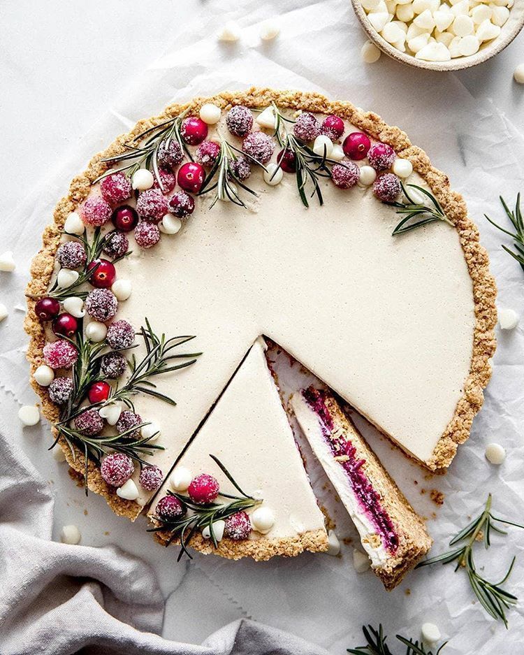 White Chocolate Cranberry Tart