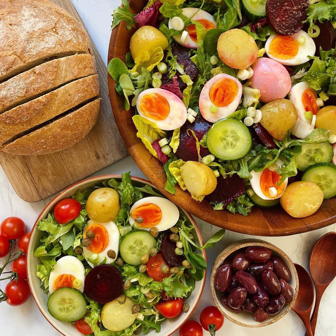 Egg, Potato, and Beetroot Salad