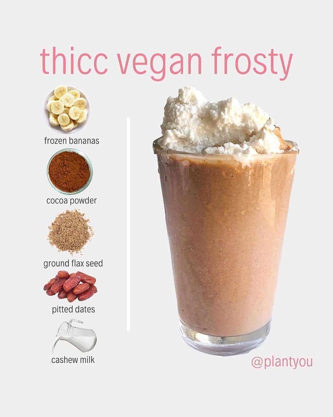 Thick and Creamy Vegan Chocolate Frosty