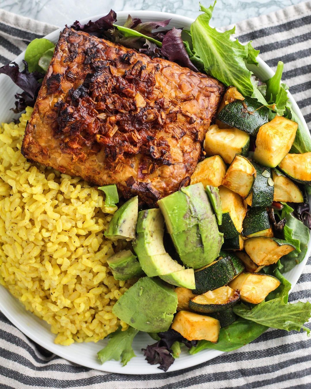 Baked Tempeh with Spices