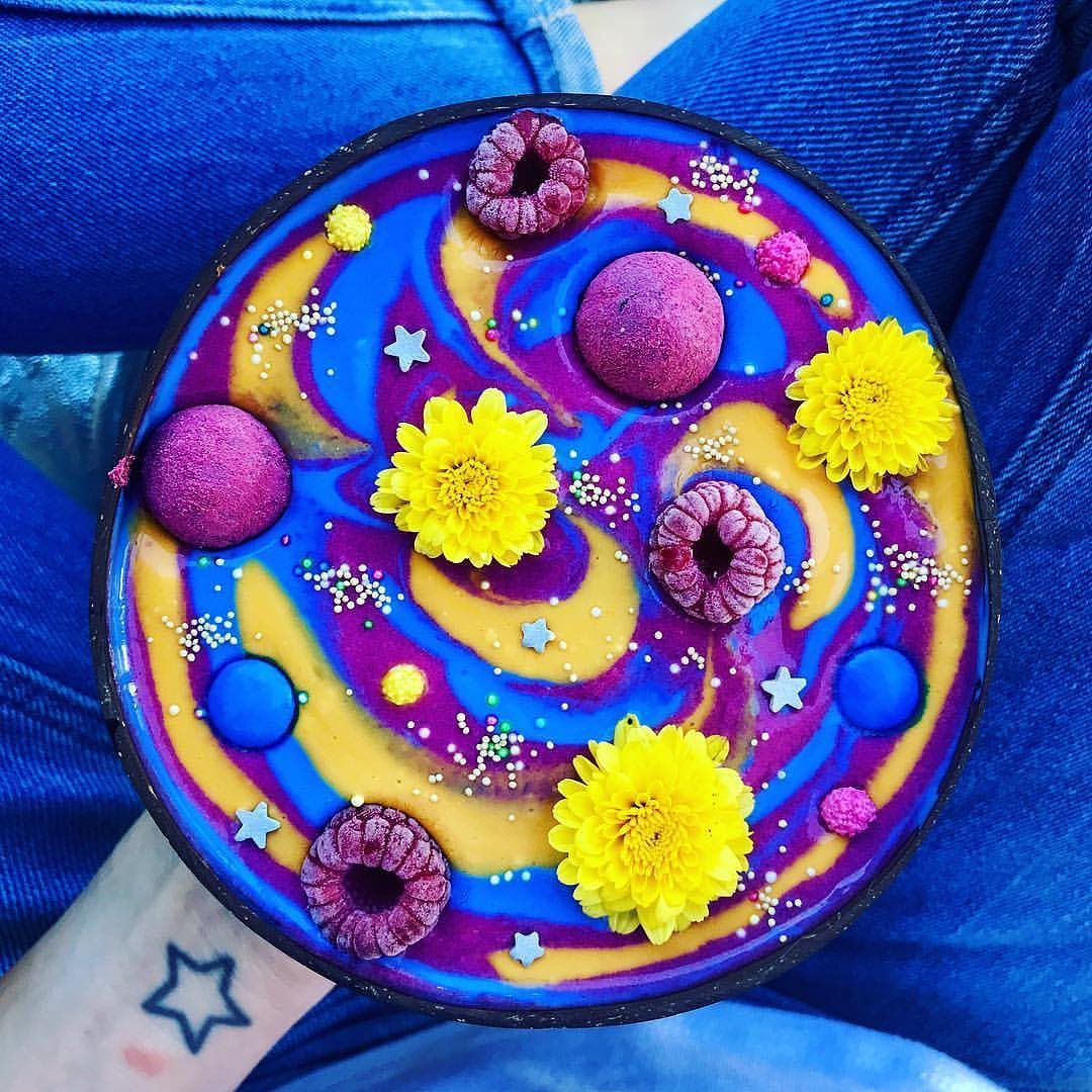 Pink Fruit Protein Smoothie Bowl