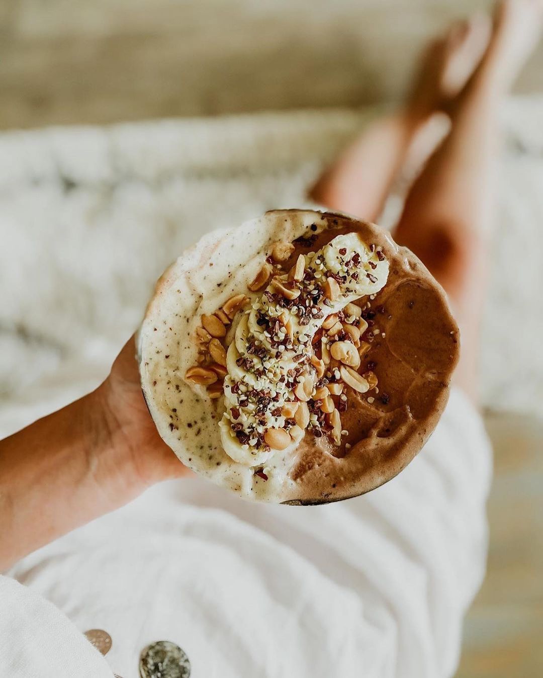Stracciatella and Chocolate Nice Cream