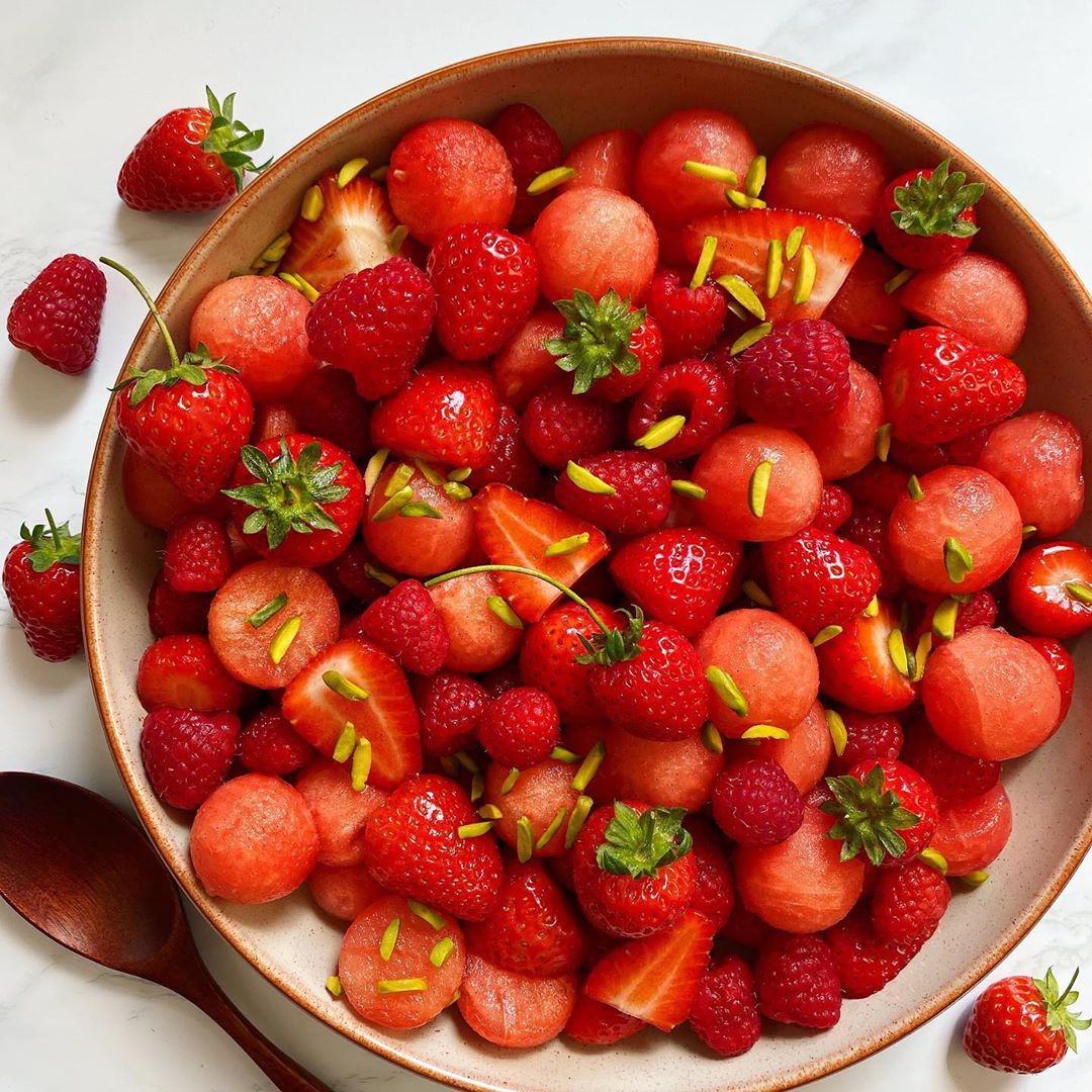 Summer Fruit Salad with Blossom Dressing