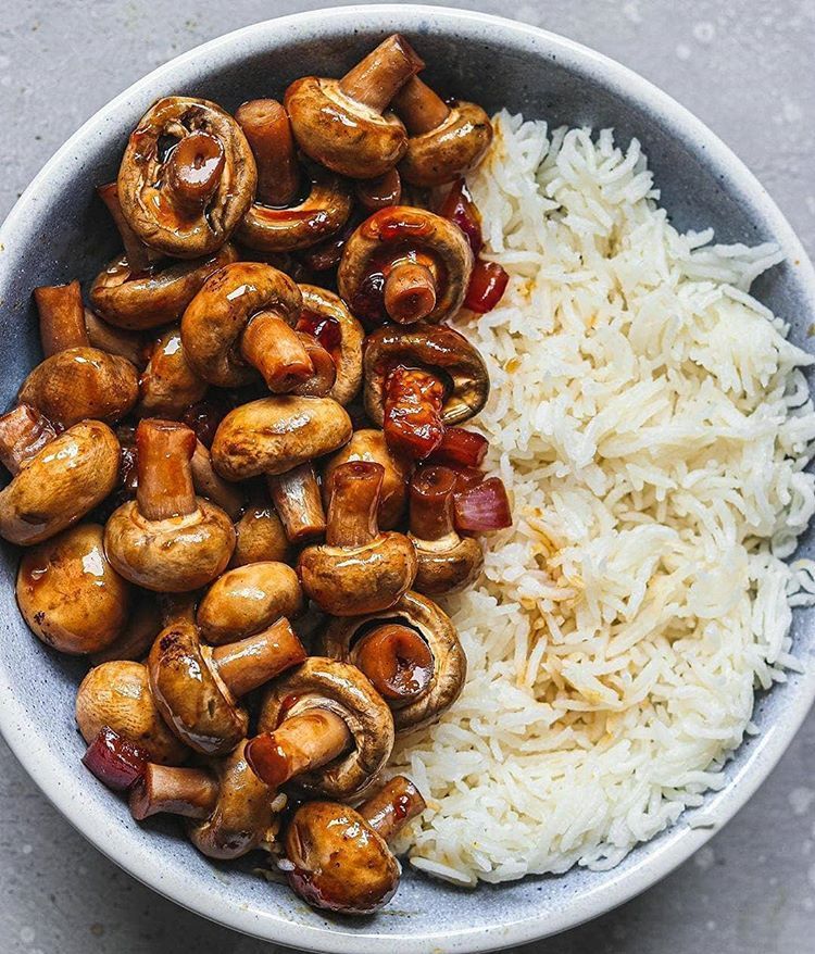 Miso Glazed Mushrooms
