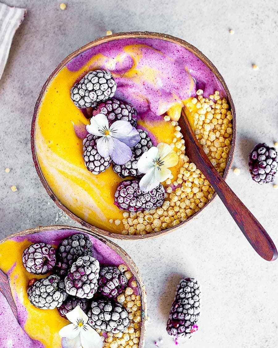 Easy Banana Persimmon Smoothie with Turmeric