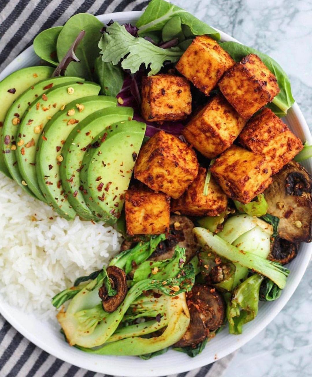 Smoked Chili Lime Tofu Oven Dish