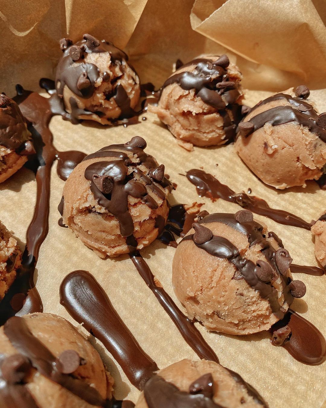 Java Chip Edible Cookie Dough Balls