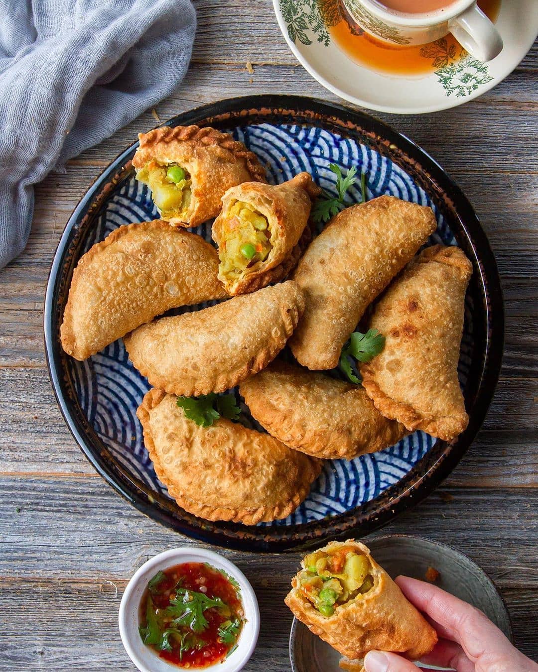 Vegan Southeast Asian Curry Puffs