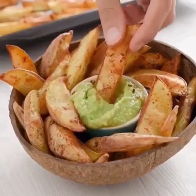 Oil-Free Vegan Potato Wedges