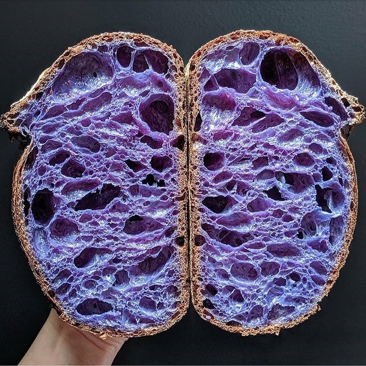 Mesmerizing Butterfly Pea Flower Sourdough Loaf