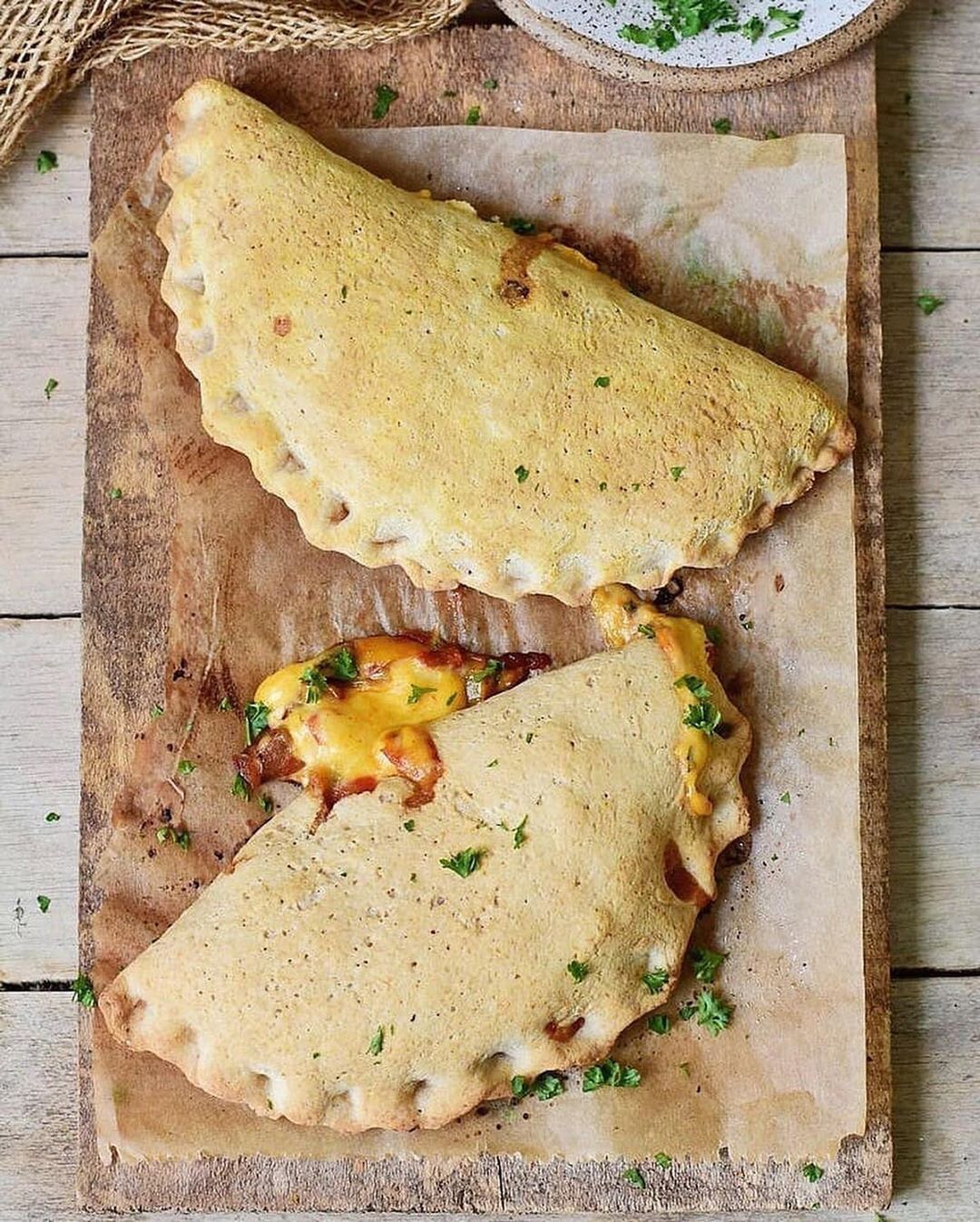 Mushroom Stuffed Vegan Calzone