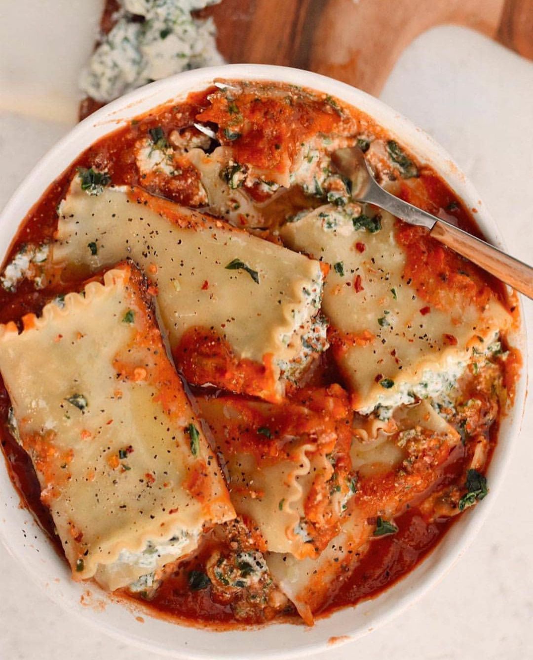 Vegan Lasagna Ricotta Roll Ups
