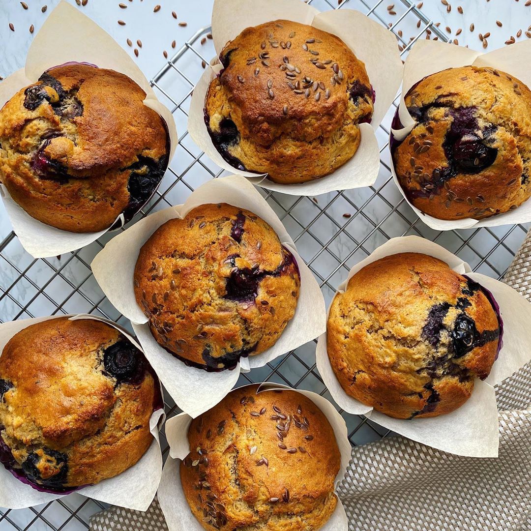 Banana Blueberry Muffins