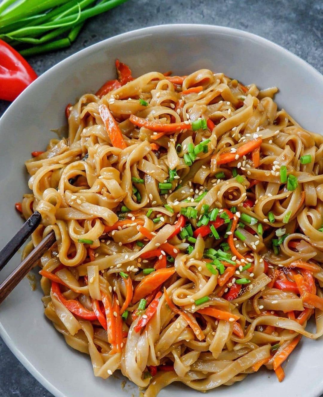 Stir-Fried Peanut Sesame Noodles