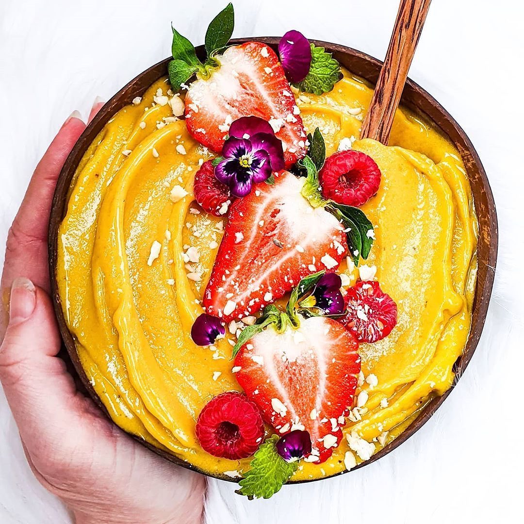 Vanilla Protein Banana Mango Smoothie