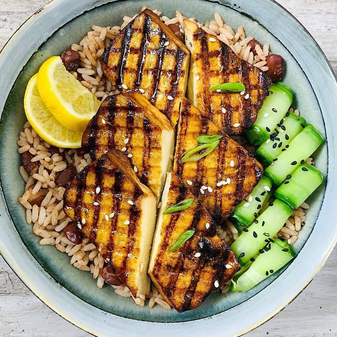 Honey Lemon Grilled Tofu