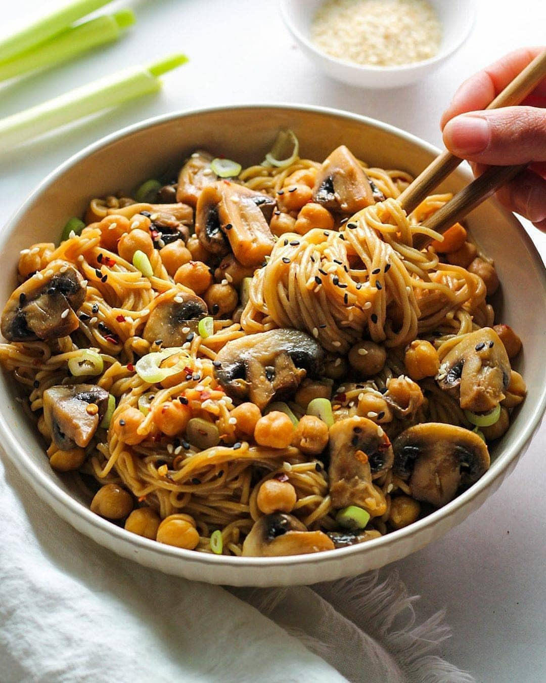 Miso Sesame Noodle Bowl