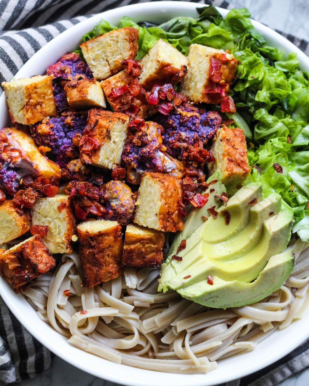 Baked Tempeh with Lime and Spice Marinade