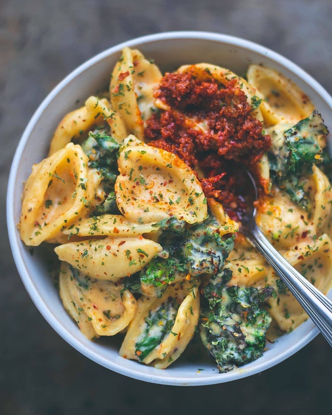 Vegan Creamy Cheesy Potato Pasta Dish