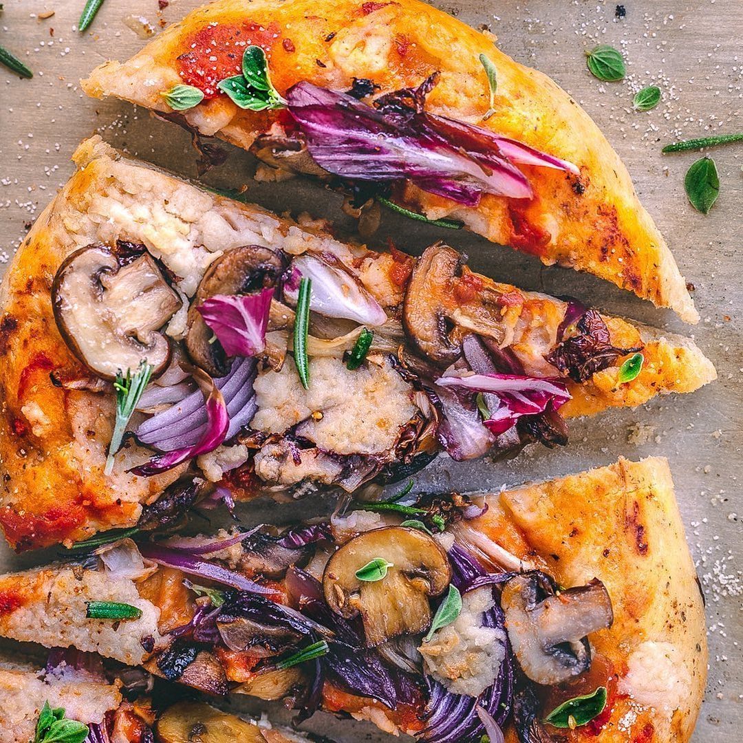 Vegan Pizza with Dairy-Free Mozzarella and Homemade Crust