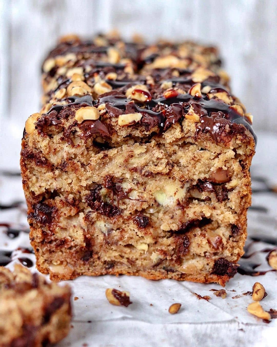 Snickers Style Banana Breadvia: @Plantbased.traveler