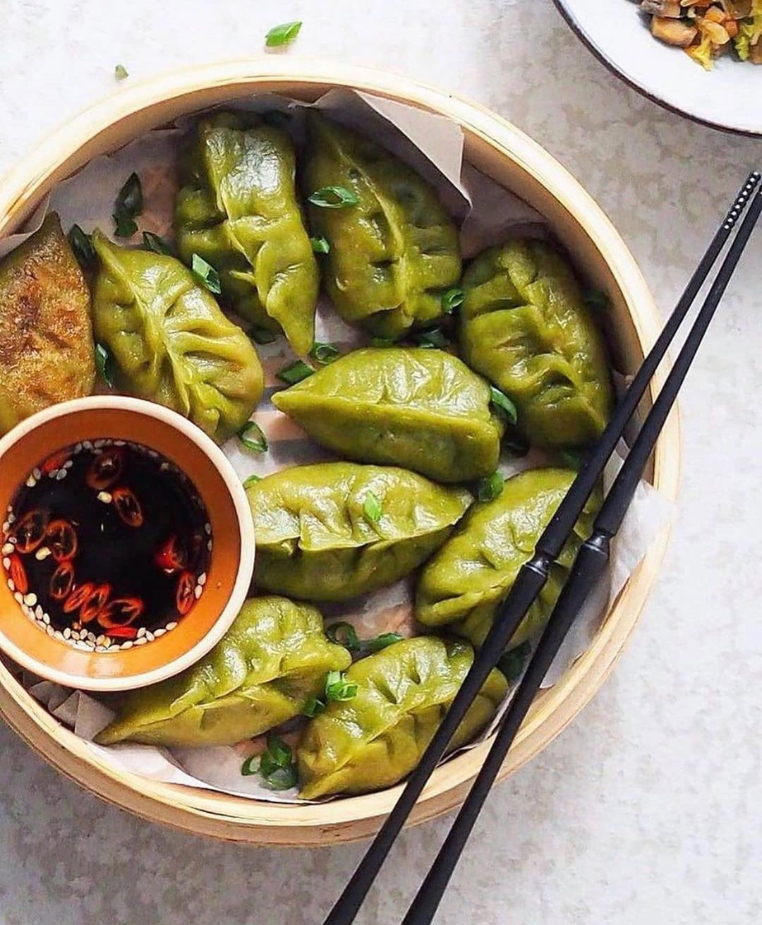Vegan Matcha Potsticker