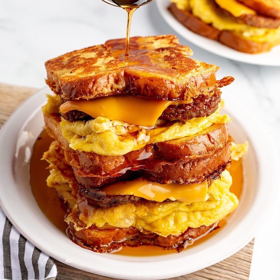 Vegan French Toast Breakfast Sandwiches