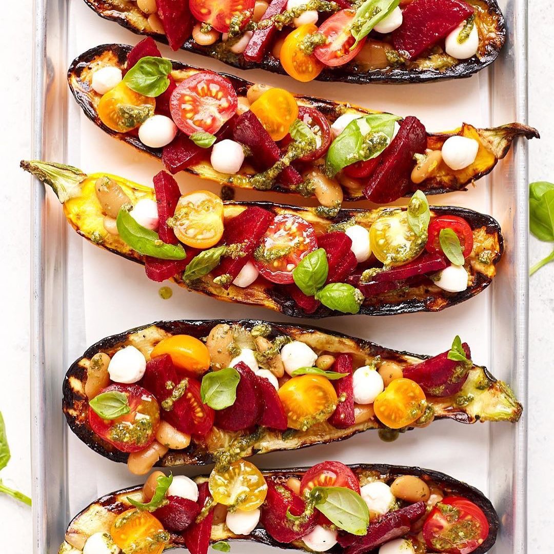 Stuffed Grilled Zucchini