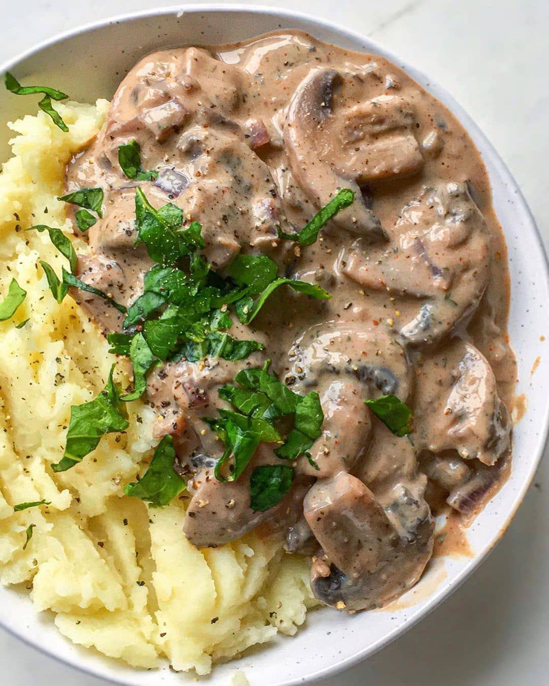 Comforting Vegan Mushroom Stroganoff
