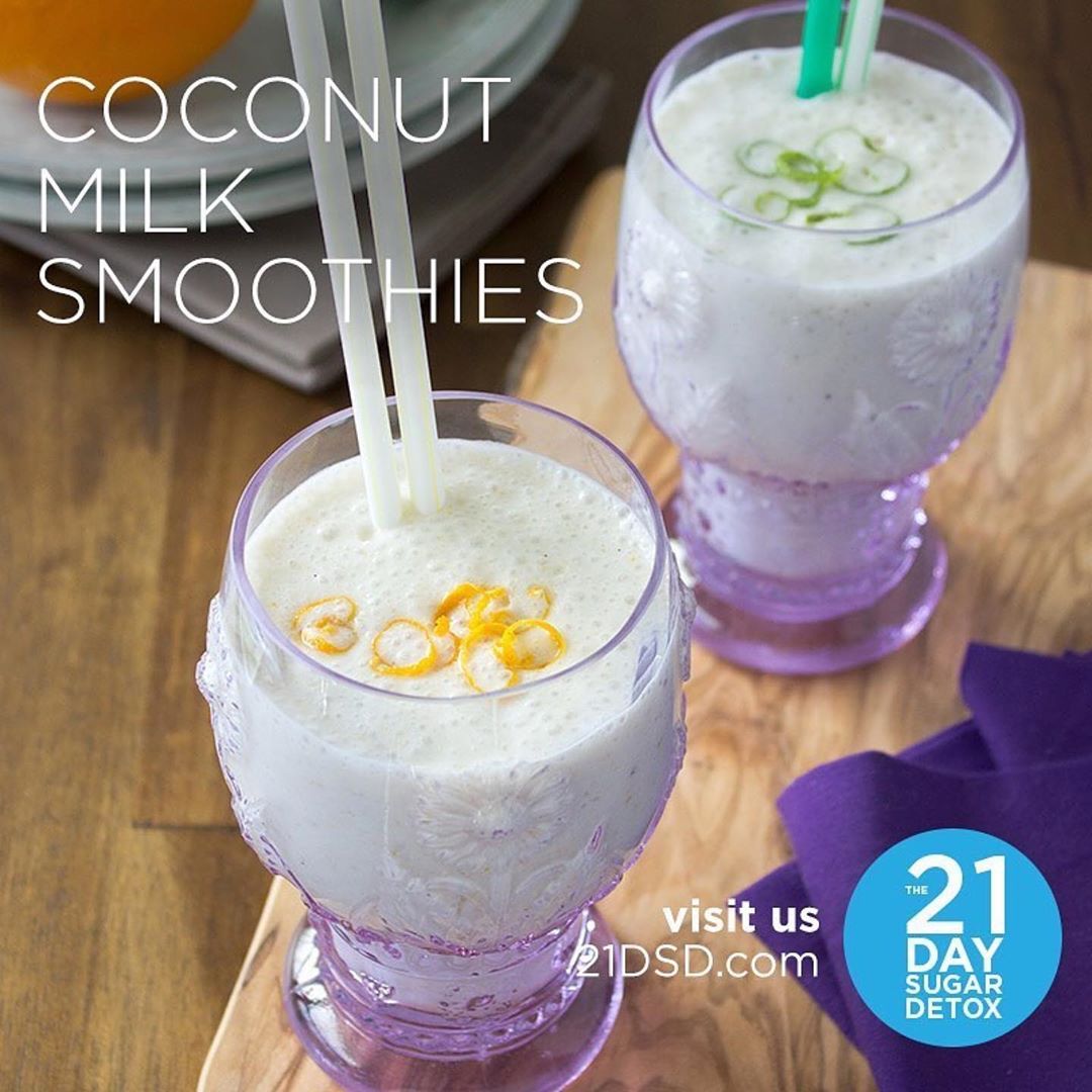 Zesty and Lime Coconut Milk Smoothies