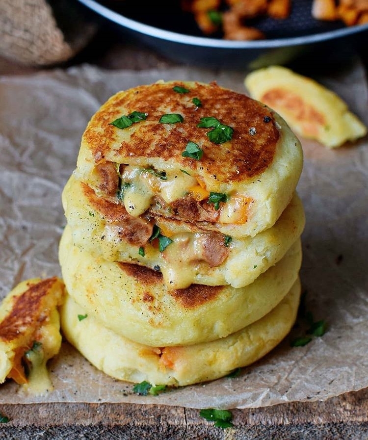 Delicious Stuffed Potato Cakes