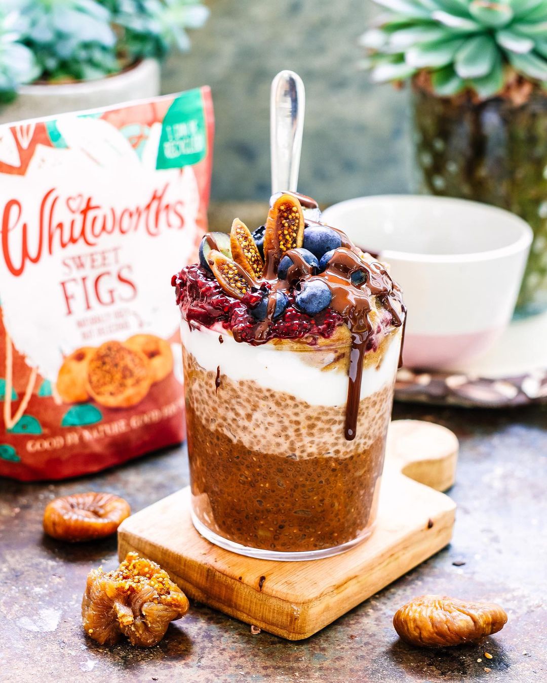 Fig and Cacao Chia Layered Pudding