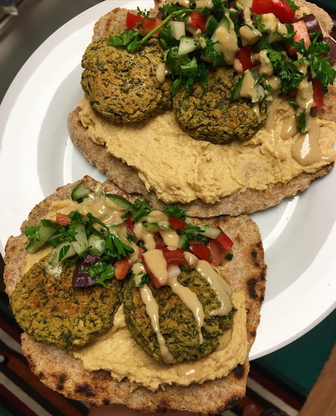 Homemade Hummus, Baked Falafel & Skillet Flatbreads
